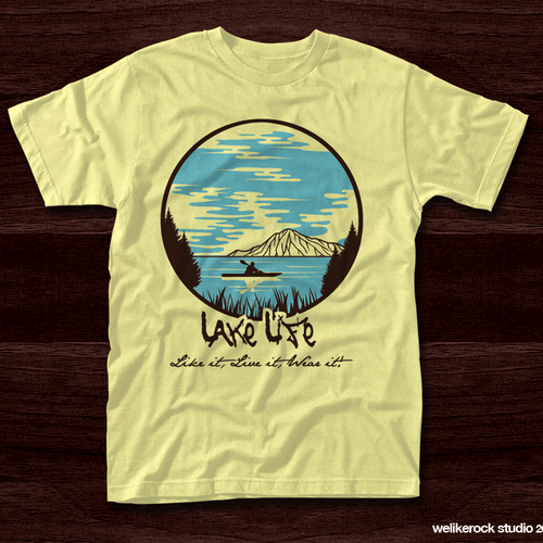 New t-shirt design wanted for LAKE LIFE Diseño de welikerock