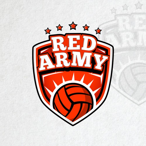 Create a cool, intense, captivating and intimidating logo for a Sports Team - RED ARMY Design by WebSky☁️