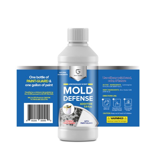 Paint Additive Label Redesigned for Store Shelves Design by creationMB