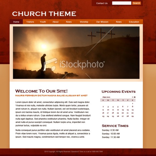 1-3 Page Website Template Design von RMDesigns