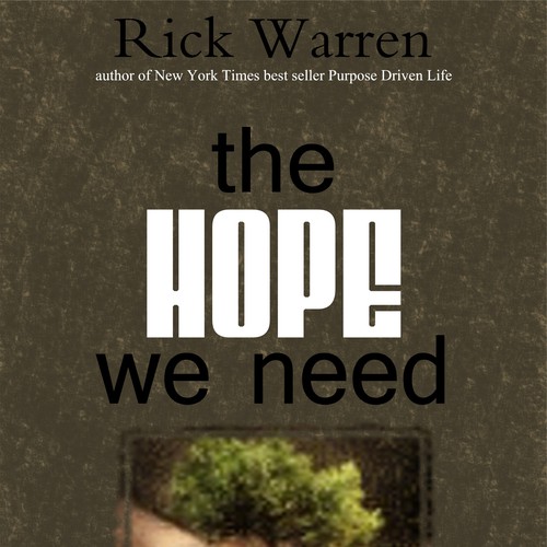 Design Rick Warren's New Book Cover Diseño de Rob Collins