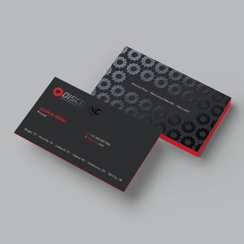 Business Card Design for Industrial Service Company Diseño de Hasanssin