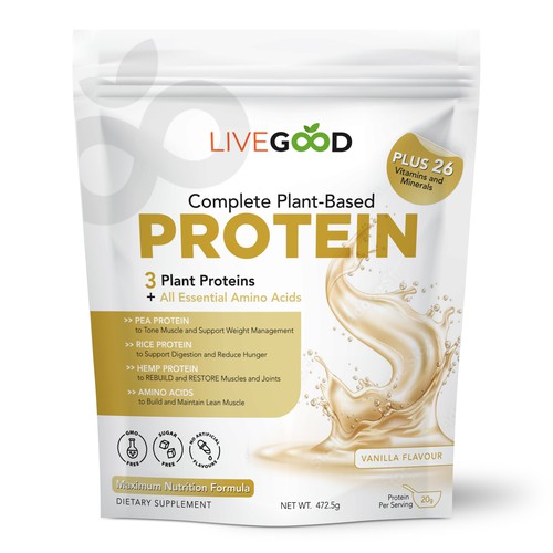 ***GUARANTEED PRIZE*** - LABEL DESIGN for Protein Powder -*****NEW***** Design by ag16