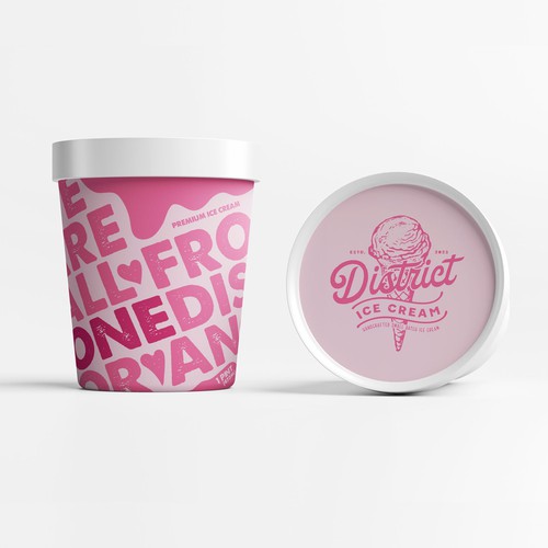 'Cool' NEW Ice Cream Pint design Diseño de J U L I A