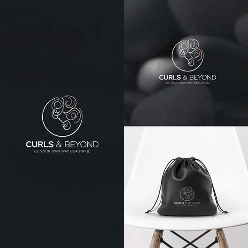 Logo for curly hair brand Diseño de designer Ha