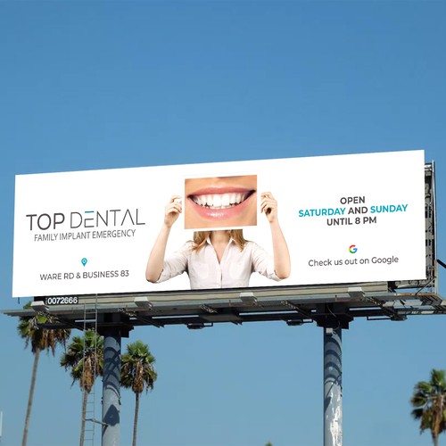 コンペ「billboard design for dental office」のデザイン by Deep@rtさん 