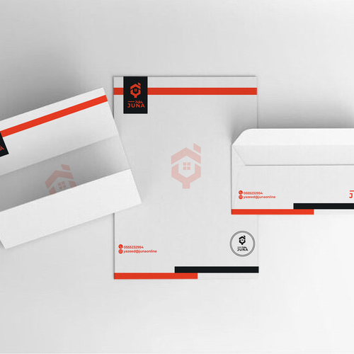 Papelería propuesta en el concurso por Moaz Tanvir