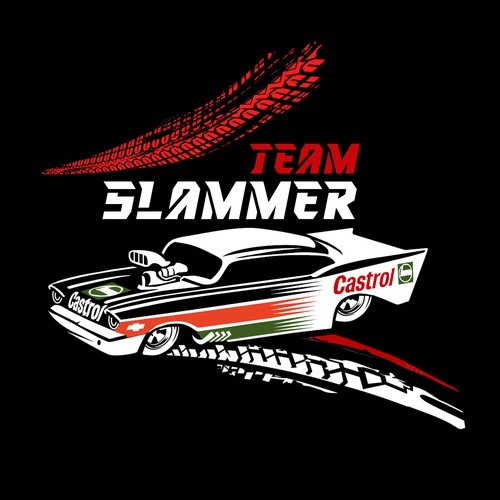 Require logo for Team Slammer which  performing display burnouts Diseño de 99Spring
