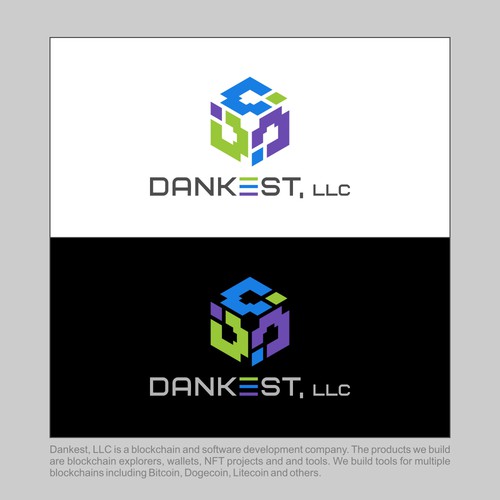 Logo design for blockchain software development company Design by bersyukur