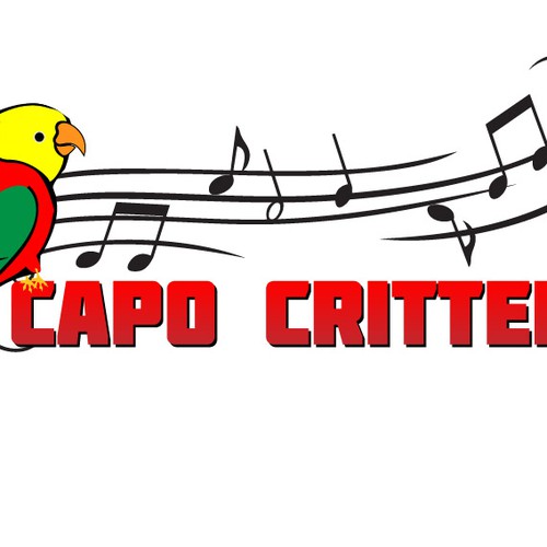 LOGO: Capo Critters - critters and riffs for your capotasto Design por anasaur