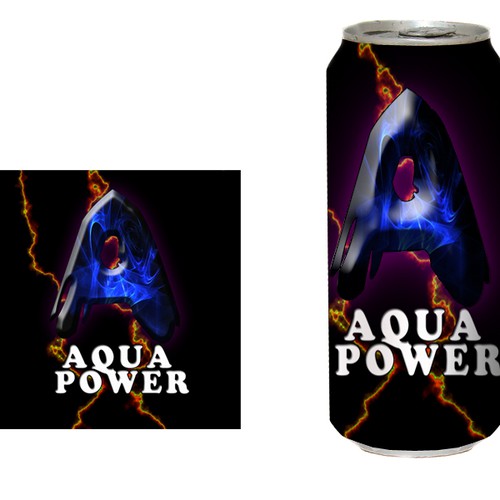 AQUAPOWER ENERGY DRINKS Design by allofall
