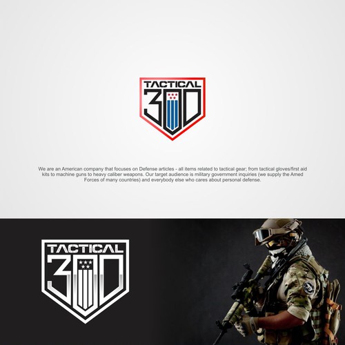 An American Tactical company needs a strong logo. Design by SandraArt