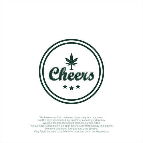 Cheers Cannabis where everyone knows your strain!  Need a great design 4 a world class cannabis shop Design by vallen14