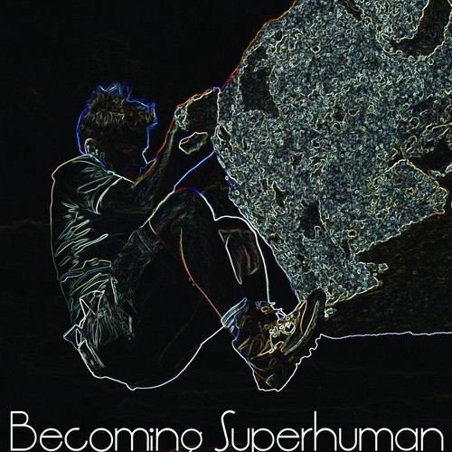 "Becoming Superhuman" Book Cover Diseño de Nikky