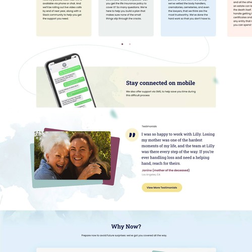 Fake Tech Startup in the Funeral Industry Seeking Website Design Design by Tben