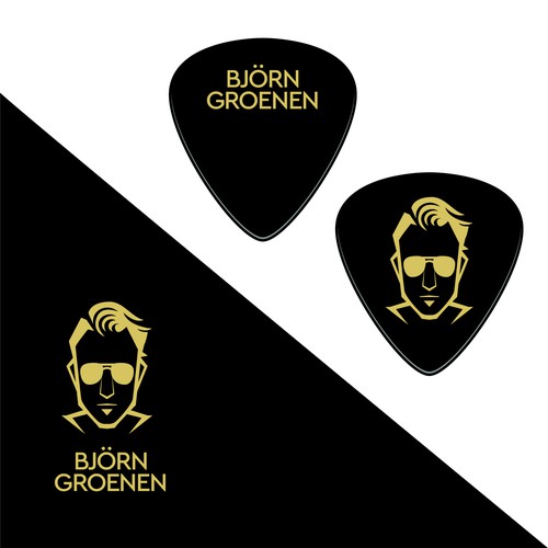 GUITAR PICK DESIGN PROFESSIONAL ARTIST Design by gilang_mitha