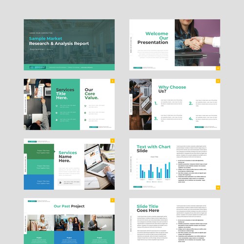 Designs | Design our new reporting template | PowerPoint template contest