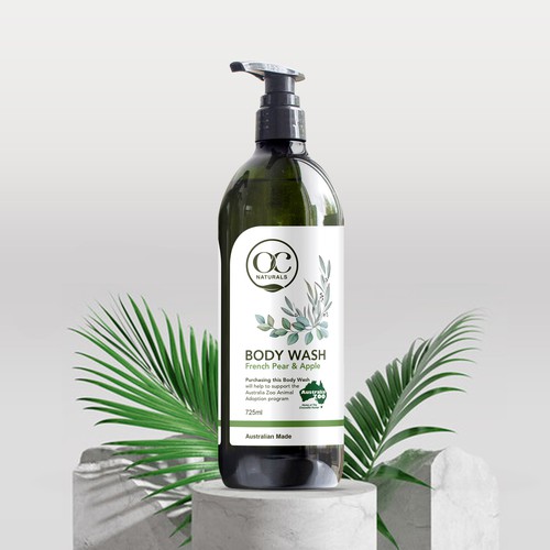 Design an Aussie inspired Body Wash label for a zoo collaboration! Design von Claudia Gabriela