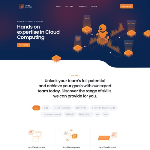Designs | Simpel and engaging Website design with 3D graphics for a IT ...