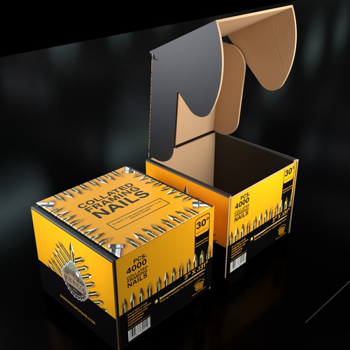 Dare to Impress: Design a Modern and Sleek Nail Box Packaging Design by ANGEL PackLab