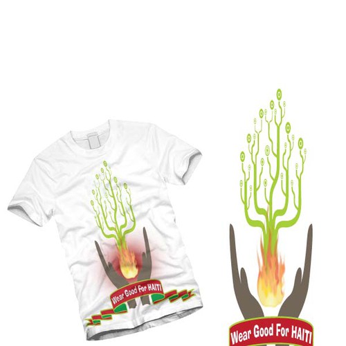 Design di Wear Good for Haiti Tshirt Contest: 4x $300 & Yudu Screenprinter di Reza88