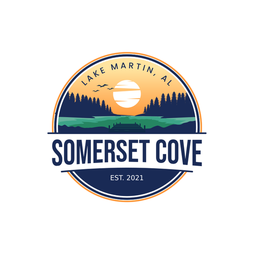 Design di Lake Marina Logo di Rav Astra
