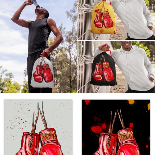 Drawstring Bag Designs for Boys Design by Ketrin Chern