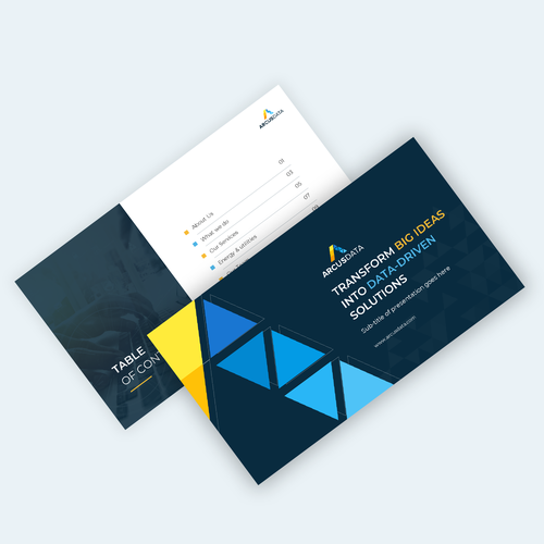 Arcus Data Corporate Powerpoint Template Design by Graph Zoon