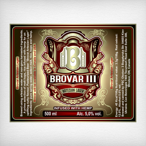 A Can of Beer infused with goodness needs a label Design by DataDesign99d