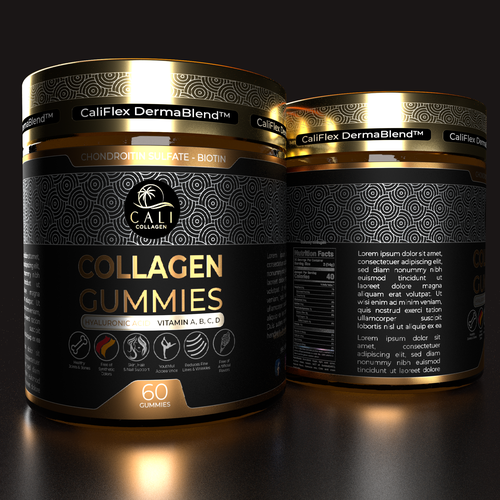 Cali Collagen Jar Label Design Contest (Luxury) Design by Parallax™