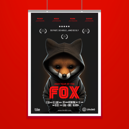 Life360 2023 Year of the Fox Poster Design by ar.cho