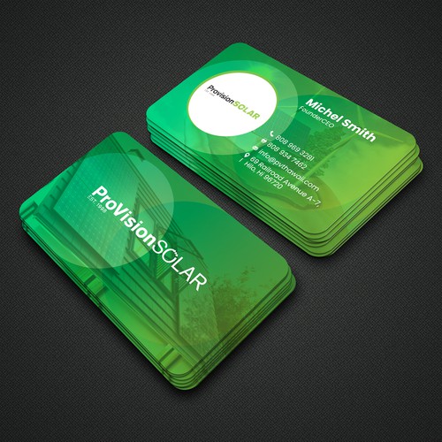 Solar Business Cards Design by Naim Uddin