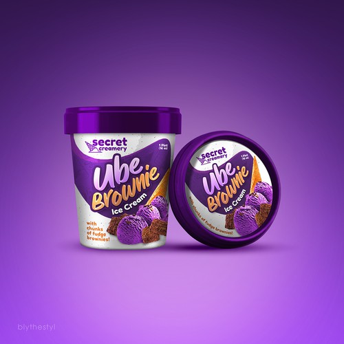 Ice Cream Packaging for Ube Ice Cream Réalisé par marketingmaster