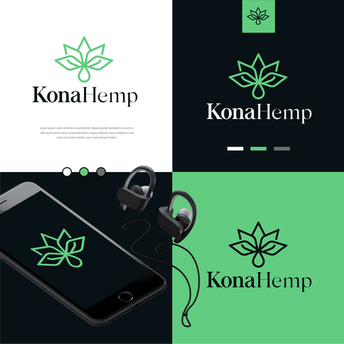 Kona hemp company logo contest Design by casign