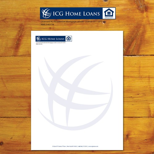 New stationery wanted for ICG Home Loans Réalisé par Tcmenk