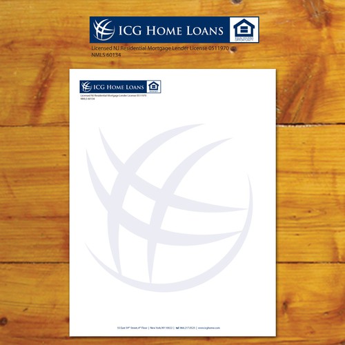 New stationery wanted for ICG Home Loans Design by Tcmenk