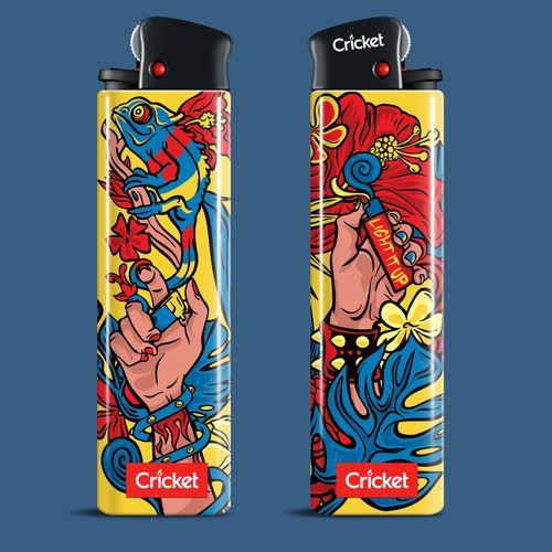 Create illustrations for a limited collection of Cricket Lighters (Multiple Winners) Design by milomilo