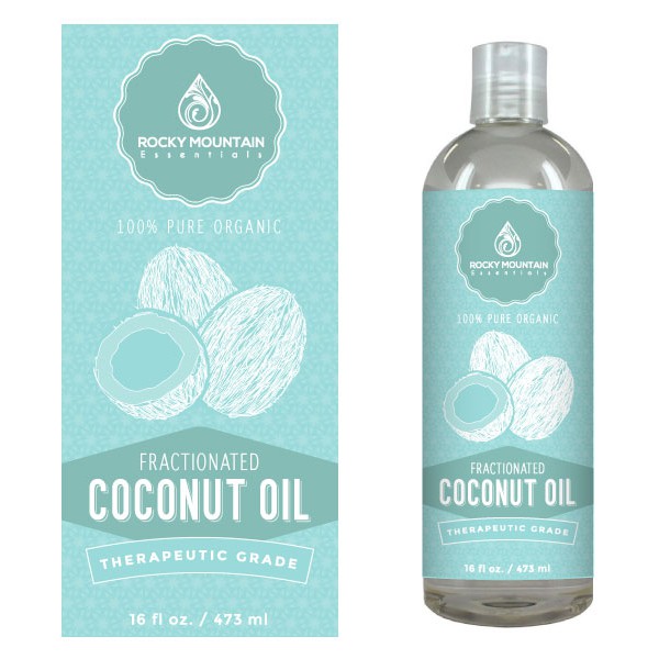 Premium Coconut Massage Oil Label Design - Use our logo to create a beautiful, modern label
