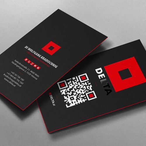 Diseño de DELTA Business Card Relaunch de chandrayaan.creative