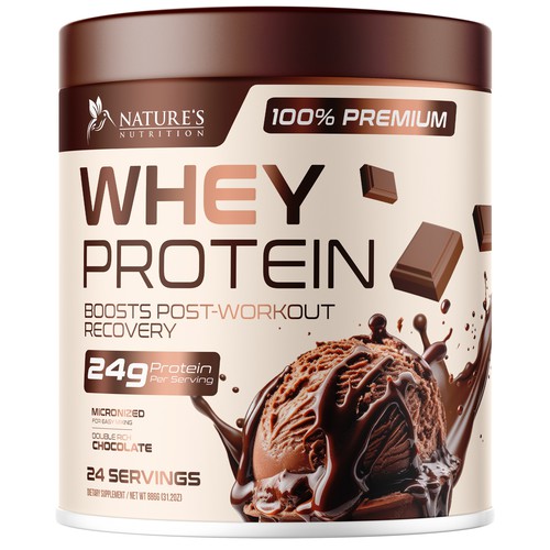 Tasty Whey Protein Chocolate Design Needed for Nature's Nutrition Design réalisé par UnderTheSea™