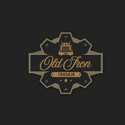 Vintage old school trucking Restoration and apparel brand Design by graphm