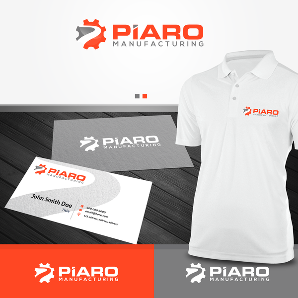Design by chryl_02 titled "PIARO MANUFACTURING LOGO"