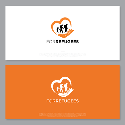 Design a modern new logo for a dynamic refugee charity Diseño de Sangsaka Studio™