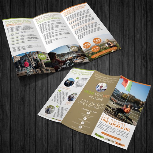 Let's venture togheter to create a charming brochure about the MIGHT OF ROME. Are you a REaL roman? Design by shoosh75
