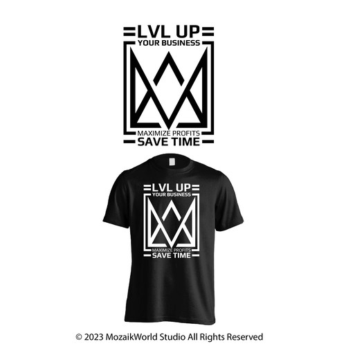 コンペ「New Shirt Design for LVL Up Imaging」のデザイン by mozaikworldさん 