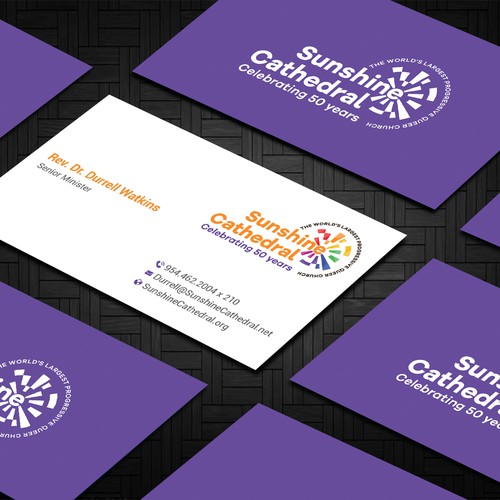 Business Card for Growing Progressing LGBTQ Church Design by Taaiebah
