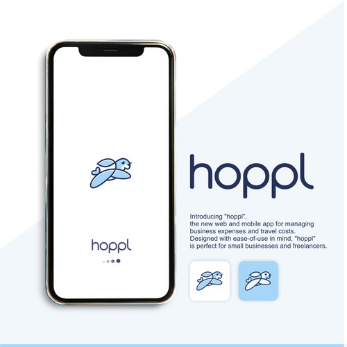 Hop to it: Design a logo for hoppl.io, the easy travel expense app Design by ᶜˢ░ₒᵤᵣₐGraphic