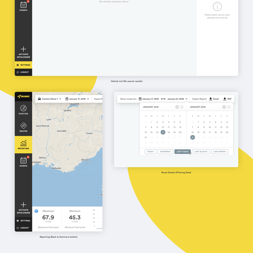 Runic.io GPS tracking web application refactoring Design by AdelM_