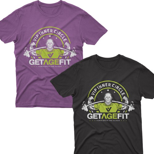 Create Bold, Dynamic Design for Get Age Fit Concierge Studio Apparel Réalisé par -Diamond Head-