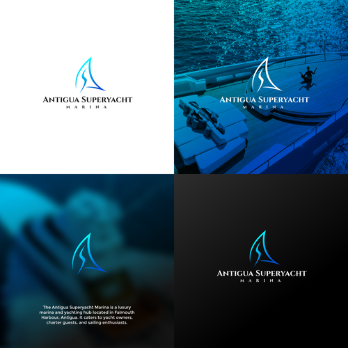 Logo for Antigua Superyacht Marina Design by chilibrand